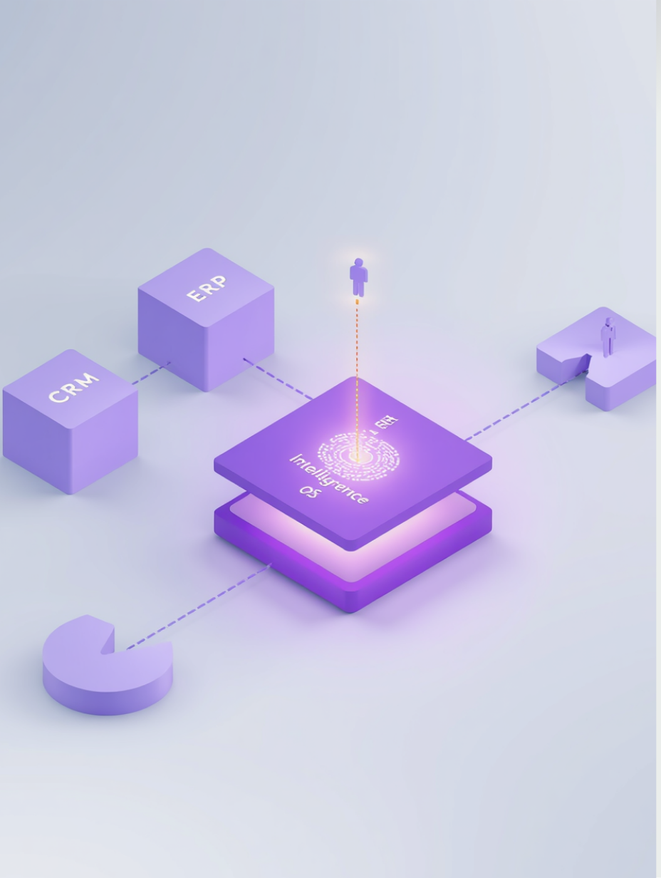 Enterprise Intelligence OS connecting governed data, AI agents, and people into one operating system